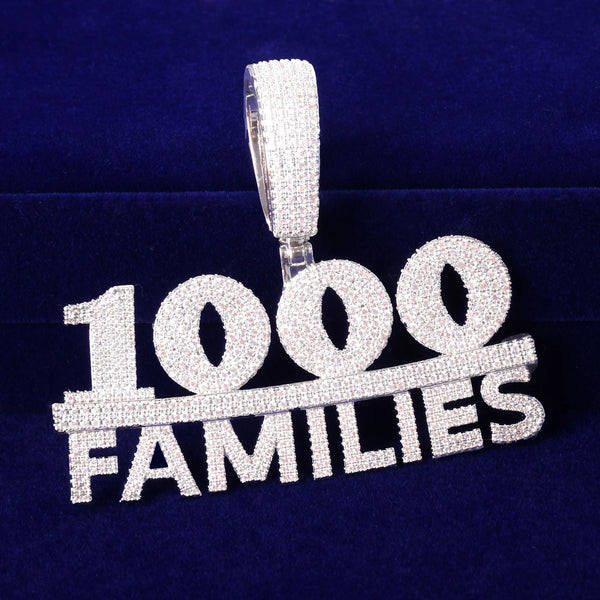 Pendentif 1000Families plaqué or