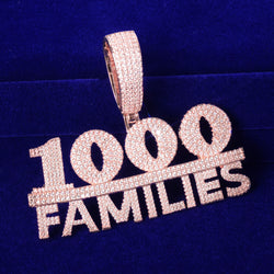 Pendentif 1000Families plaqué or