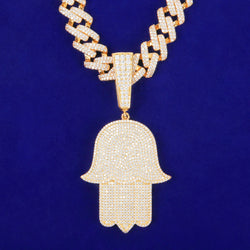 Pendentif glacée or Hip Hop