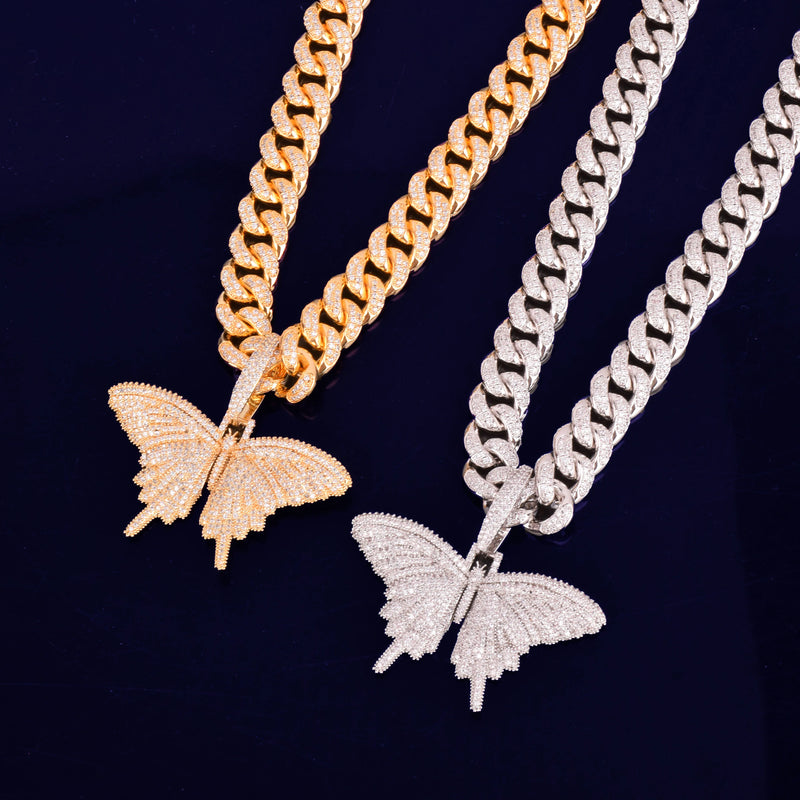 Pendentif Papillon Iced