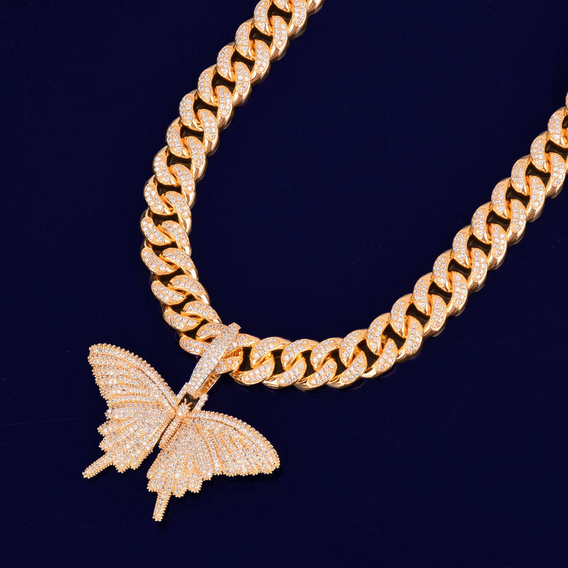 Pendentif Papillon Iced